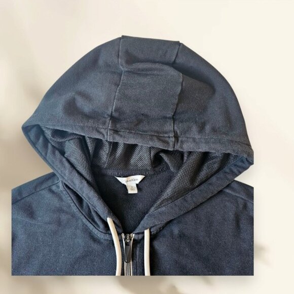 Calvin Klein Men Lightweight‎ Black and White Jacket with Hood Size Medium - Picture 2 of 7